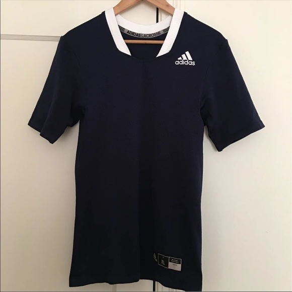 Adidas Lacrosse Techfit Navy Jersey XL - Picture 1 of 6